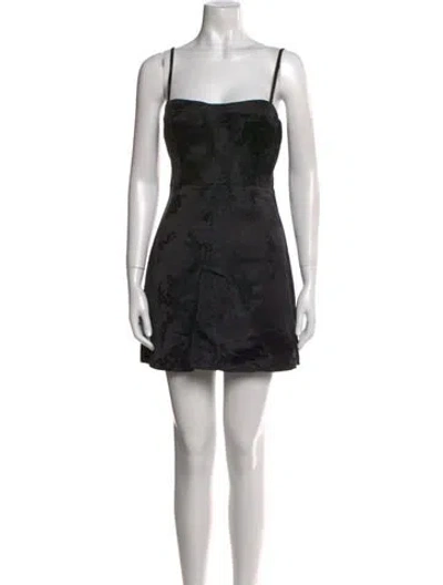 Pre-owned Réalisation Par Silk Mini Dress In Black