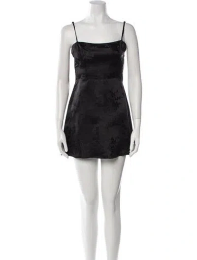Pre-owned Réalisation Par Silk Mini Dress In Black