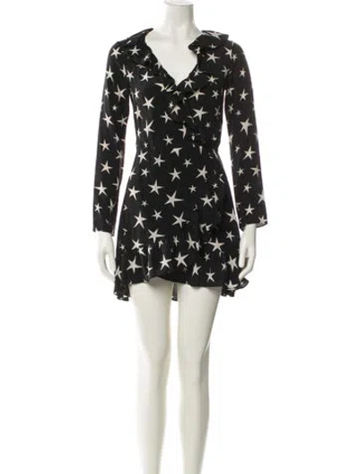 Pre-owned Réalisation Par Silk Mini Dress In Black