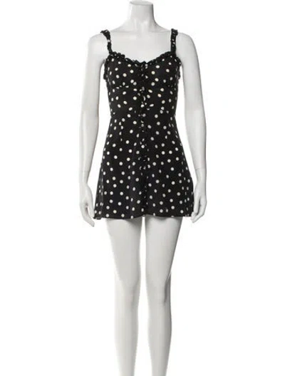 Pre-owned Réalisation Par Silk Mini Dress In Black