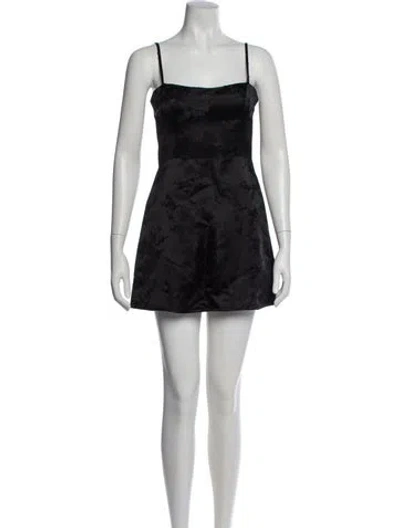 Pre-owned Réalisation Par Silk Mini Dress In Black