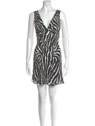 Pre-owned Réalisation Par Silk Mini Dress In Black