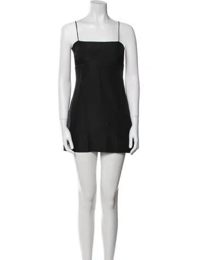 Pre-owned Réalisation Par Silk Mini Dress In Black