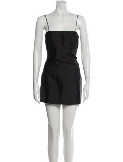 Pre-owned Réalisation Par Silk Mini Dress In Black