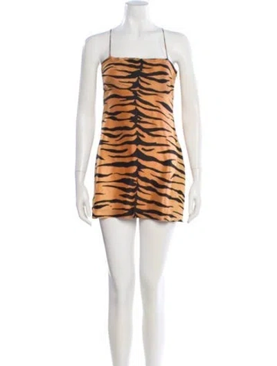 Pre-owned Réalisation Par Silk Mini Dress In Black