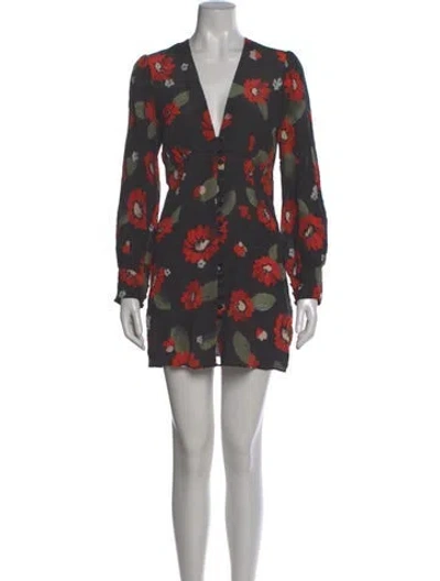 Pre-owned Réalisation Par Silk Mini Dress In Black
