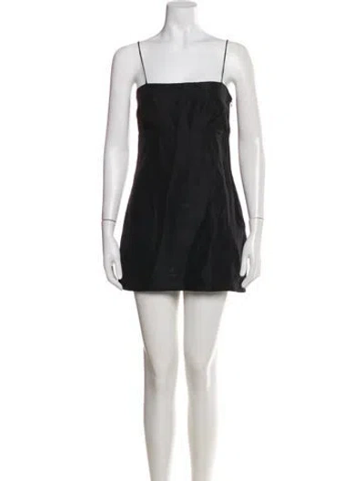 Pre-owned Réalisation Par Silk Mini Dress In Black