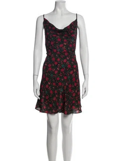 Pre-owned Réalisation Par Silk Mini Dress In Black