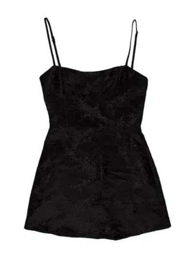 Pre-owned Réalisation Par Silk Mini Dress In Black
