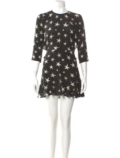 Pre-owned Réalisation Par Silk Mini Dress In Black