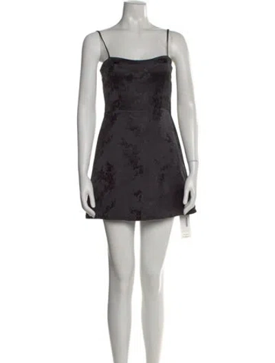 Pre-owned Réalisation Par Silk Mini Dress In Black
