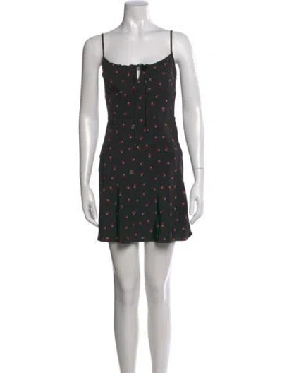 Pre-owned Réalisation Par Silk Mini Dress In Black