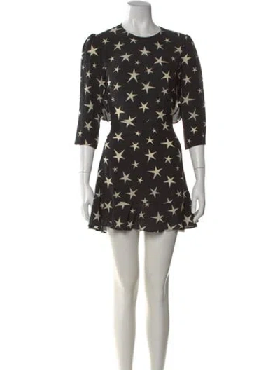 Pre-owned Réalisation Par Silk Mini Dress In Black