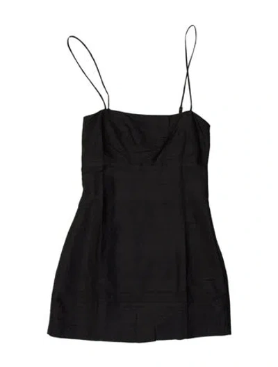 Pre-owned Réalisation Par Silk Mini Dress In Black