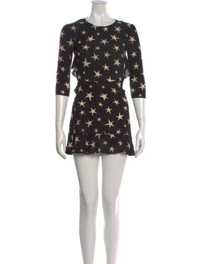 Pre-owned Réalisation Par Silk Mini Dress In Black