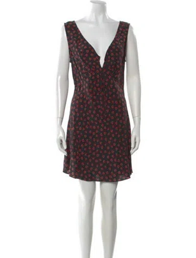 Pre-owned Réalisation Par Silk Mini Dress In Black