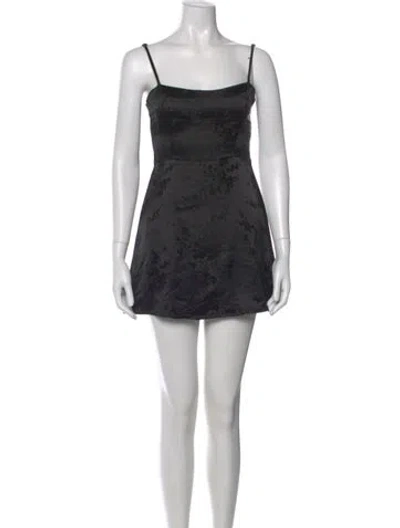 Pre-owned Réalisation Par Silk Mini Dress In Black