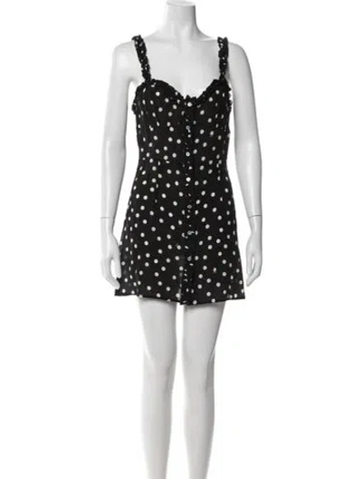 Pre-owned Réalisation Par Silk Mini Dress In Black