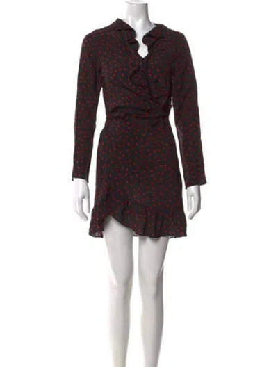 Pre-owned Réalisation Par Silk Mini Dress In Black