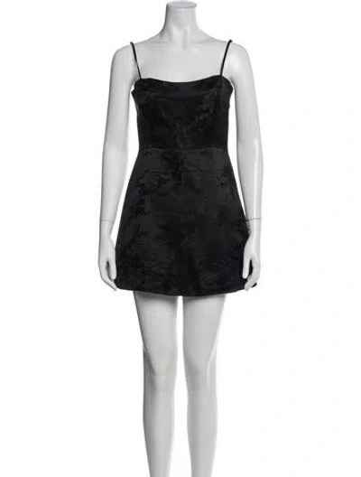 Pre-owned Réalisation Par Silk Mini Dress In Black