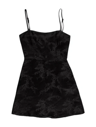 Pre-owned Réalisation Par Silk Mini Dress In Black