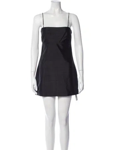 Pre-owned Réalisation Par Silk Mini Dress In Black