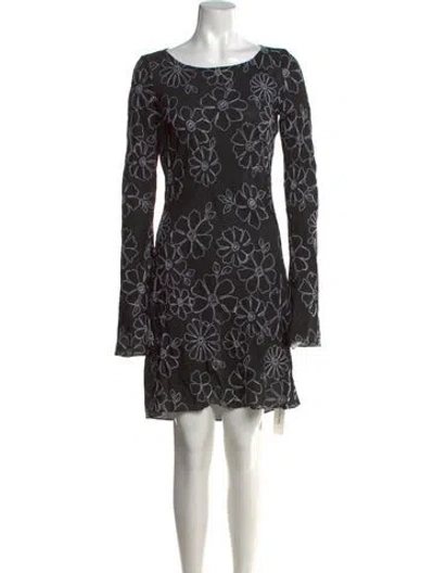 Pre-owned Réalisation Par Silk Mini Dress In Black