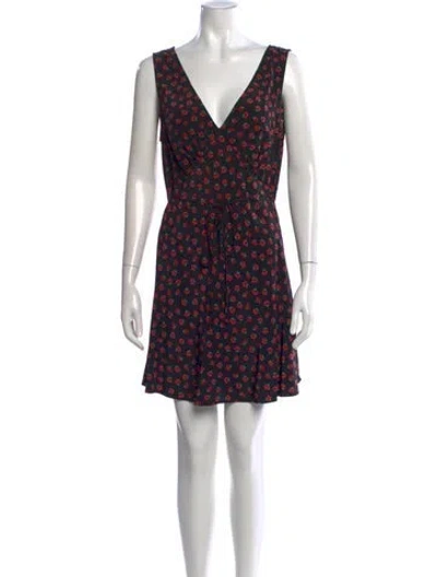 Pre-owned Réalisation Par Silk Mini Dress In Black