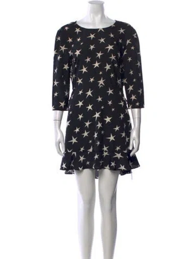 Pre-owned Réalisation Par Silk Mini Dress In Black