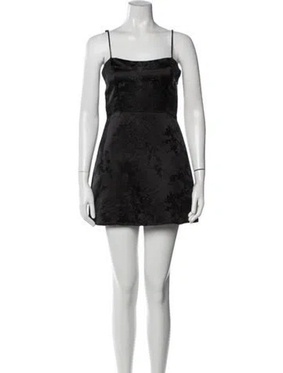 Pre-owned Réalisation Par Silk Mini Dress In Black