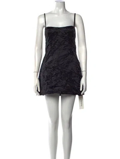 Pre-owned Réalisation Par Silk Mini Dress In Black