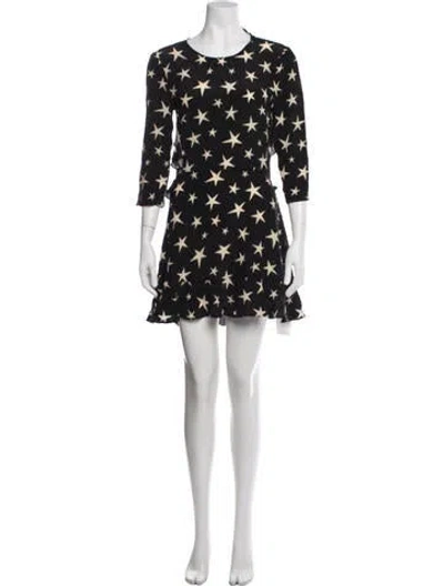 Pre-owned Réalisation Par Silk Mini Dress In Black