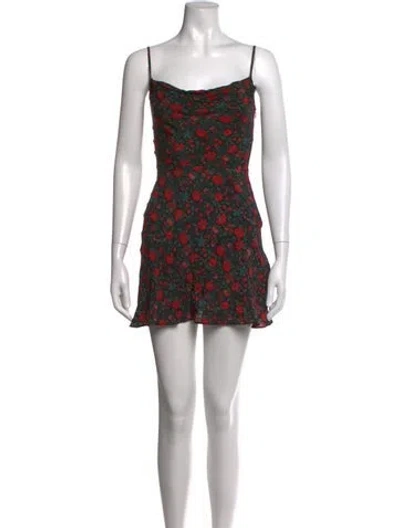 Pre-owned Réalisation Par Silk Mini Dress In Black