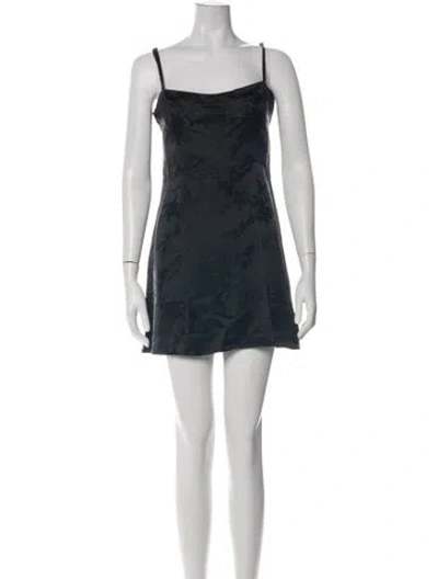 Pre-owned Réalisation Par Silk Mini Dress In Black