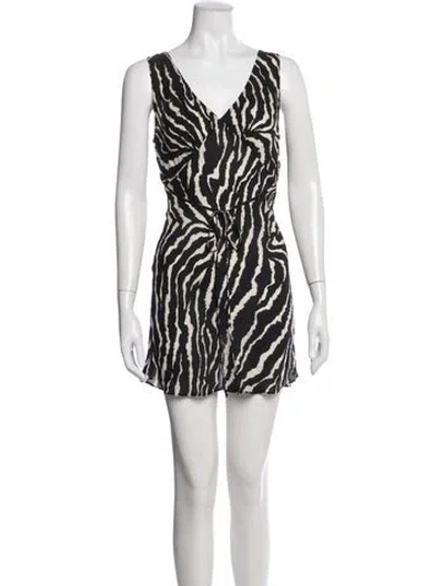 Pre-owned Réalisation Par Silk Mini Dress In Black