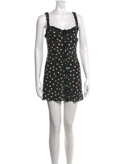 Pre-owned Réalisation Par Silk Mini Dress In Black