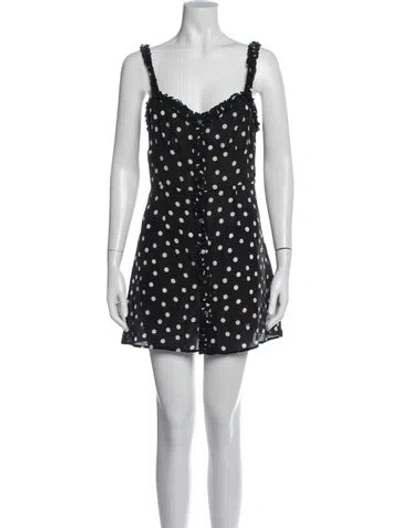 Pre-owned Réalisation Par Silk Mini Dress In Black