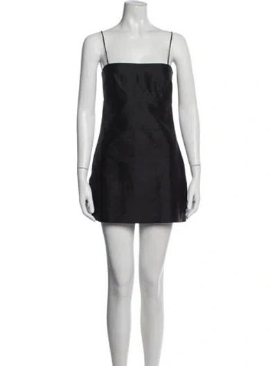 Pre-owned Réalisation Par Silk Mini Dress In Black