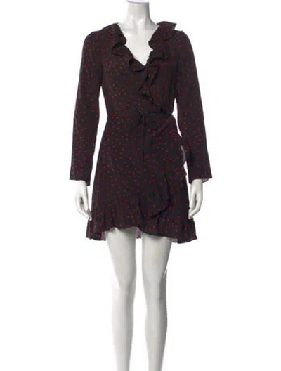 Pre-owned Réalisation Par Silk Mini Dress In Black