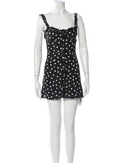 Pre-owned Réalisation Par Silk Mini Dress In Black