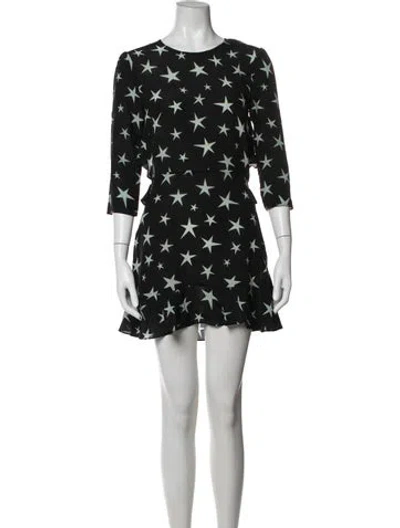 Pre-owned Réalisation Par Silk Mini Dress In Black