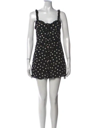 Pre-owned Réalisation Par Silk Mini Dress In Black