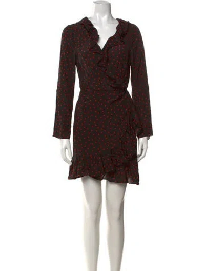 Pre-owned Réalisation Par Silk Mini Dress In Black