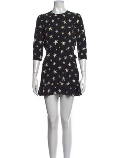 Pre-owned Réalisation Par Silk Mini Dress In Black
