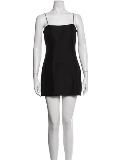 Pre-owned Réalisation Par Silk Mini Dress In Black