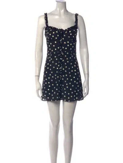 Pre-owned Réalisation Par Silk Mini Dress In Black