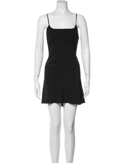 Pre-owned Réalisation Par Silk Mini Dress In Black