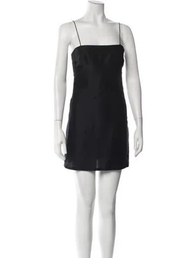 Pre-owned Réalisation Par Silk Mini Dress In Black
