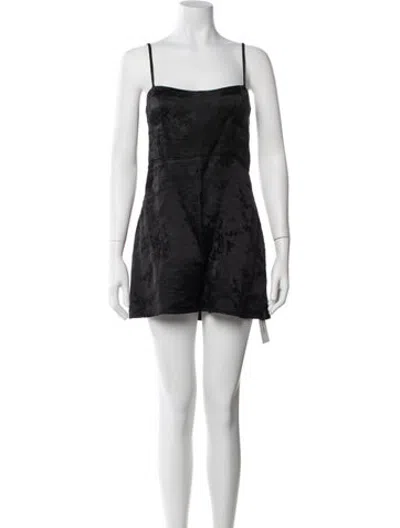Pre-owned Réalisation Par Silk Mini Dress In Black