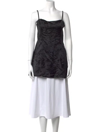 Pre-owned Réalisation Par Silk Mini Dress In Black